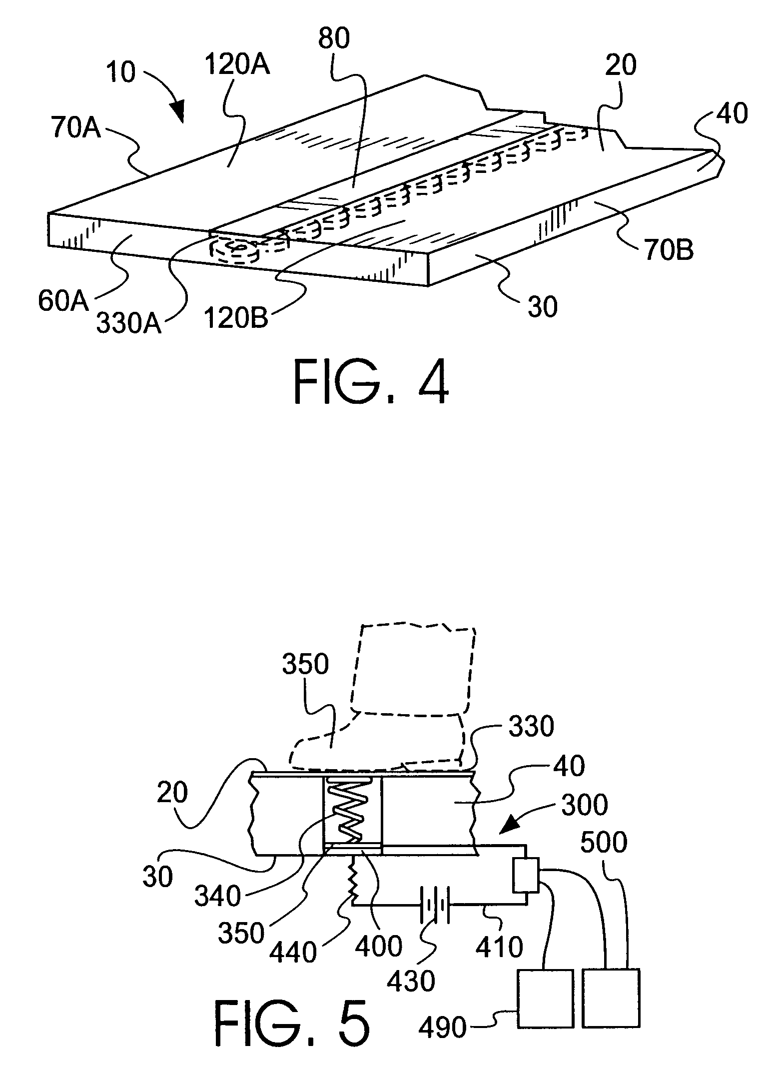Portable surface member for conducting exercises of individuals