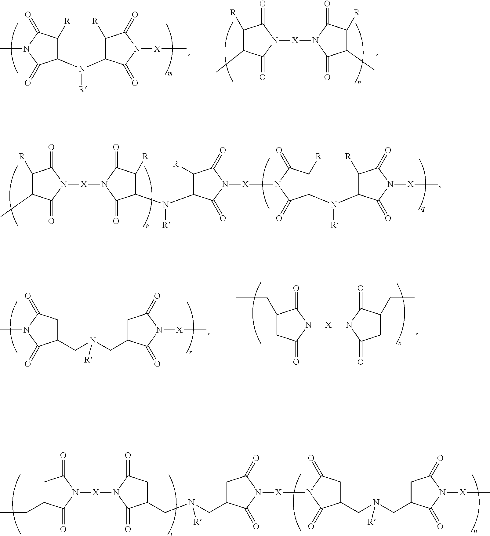 Aliphatic polyimides from unsaturated monoanhydride or unsaturated diacid reacted with both monoamine and diamine