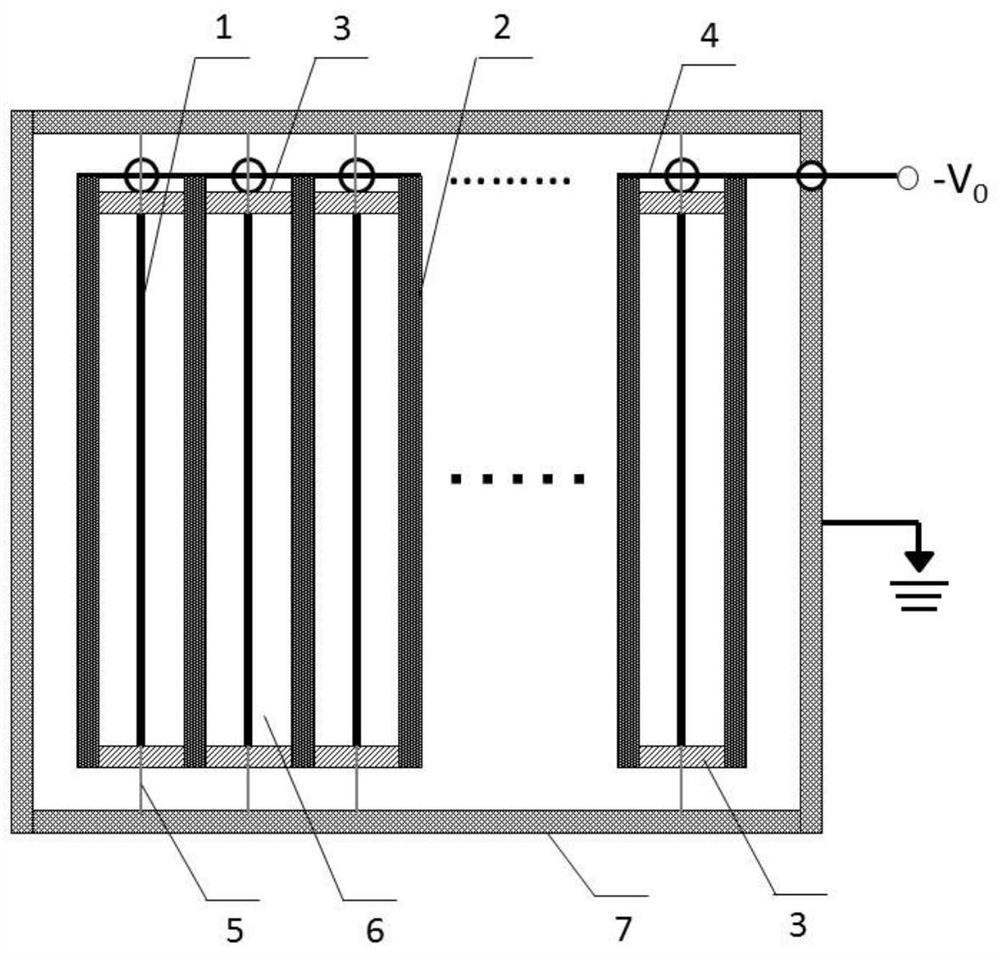 A kind of mesh-supported film source direct-charged isotope battery