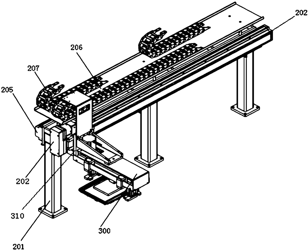 AOI detecting and discharging device