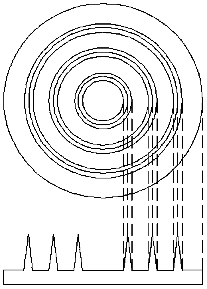 Polycrystal hexaboride annular field emission cathode and preparation method thereof