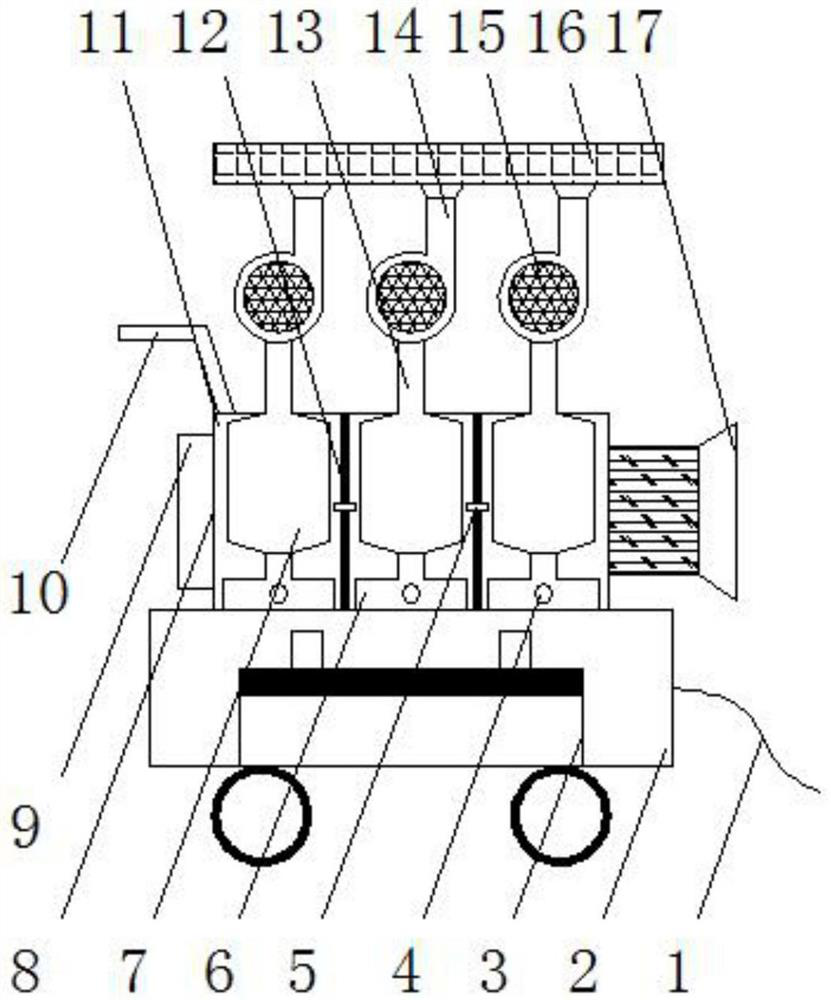 A bag-type dust collector with air box compartments