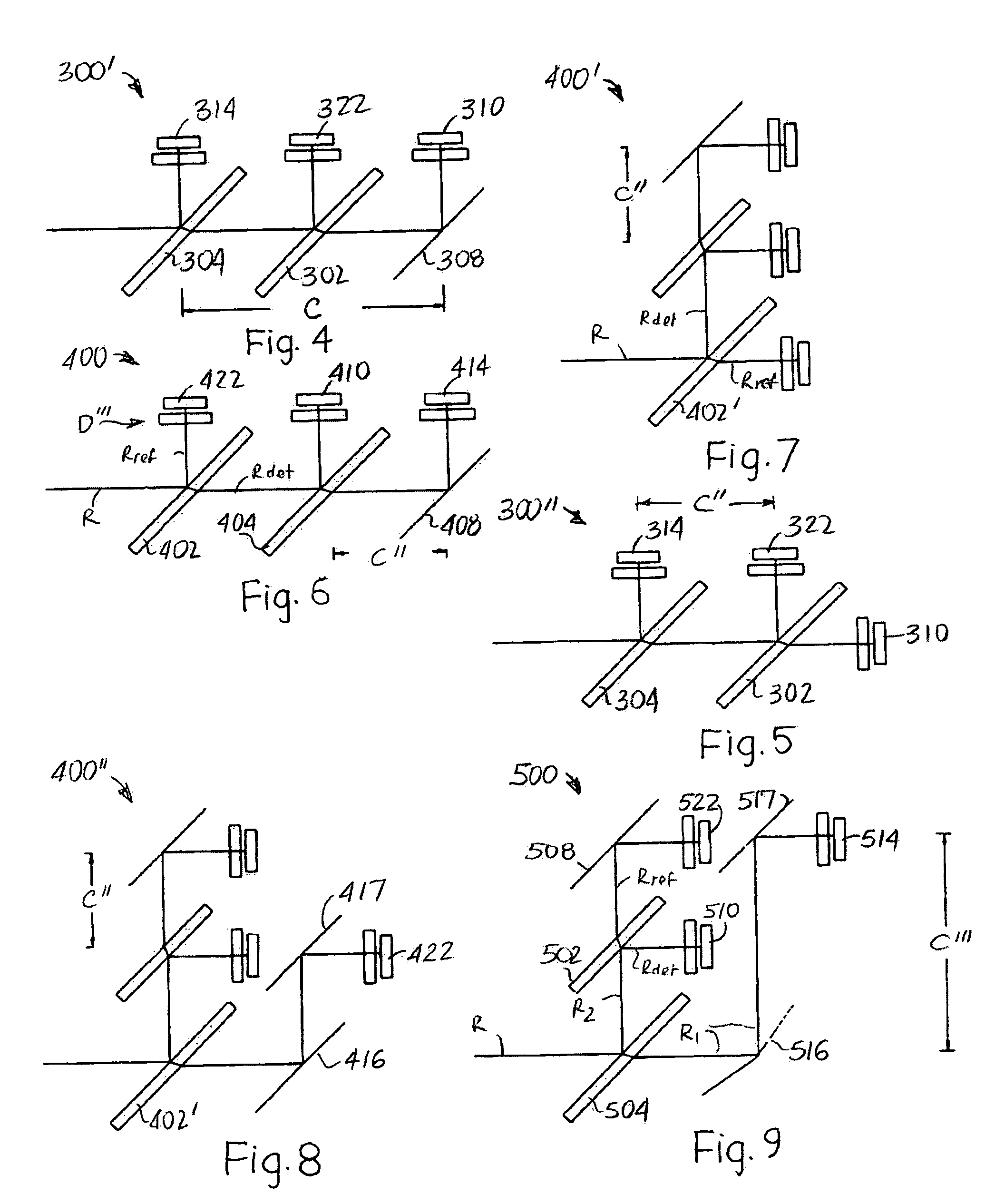 Ambient gas compensation in an optical system