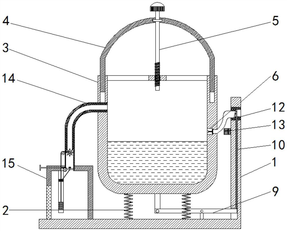 Industrial boiler equipment for measuring steam water quantity through cooling