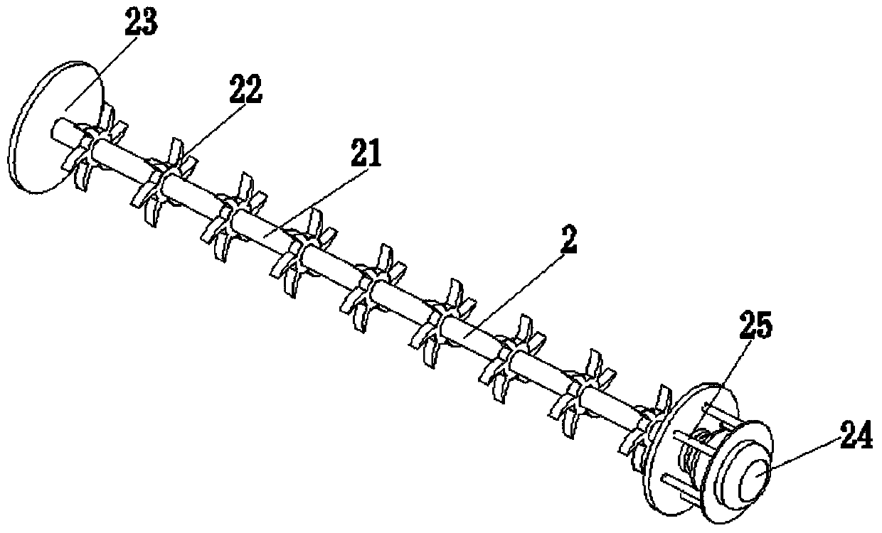 A material mixing device for roadside masonry intelligent robot