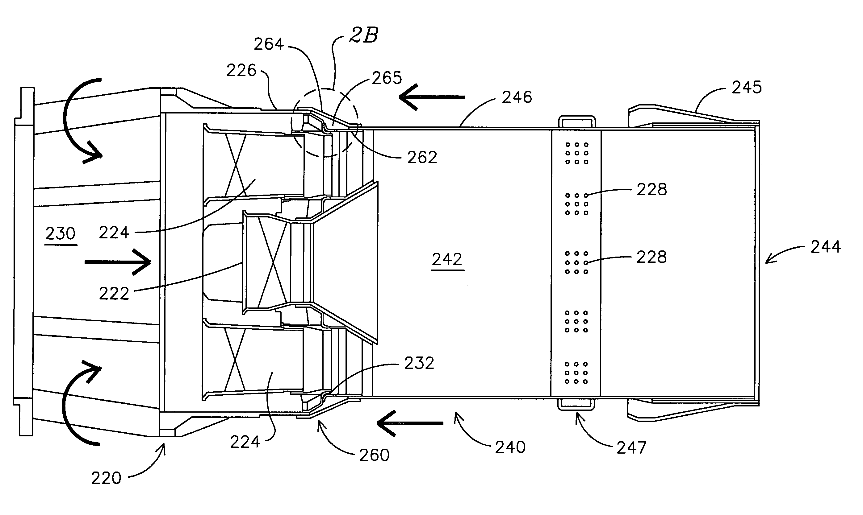 Resonator device at junction of combustor and combustion chamber
