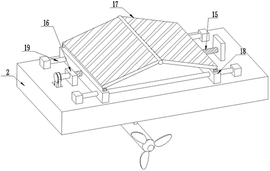 Self-unfolding hybrid energy micro power station with breeze power generation function