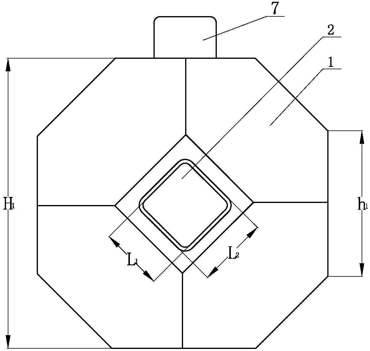 Tetrakaidecahedron building block