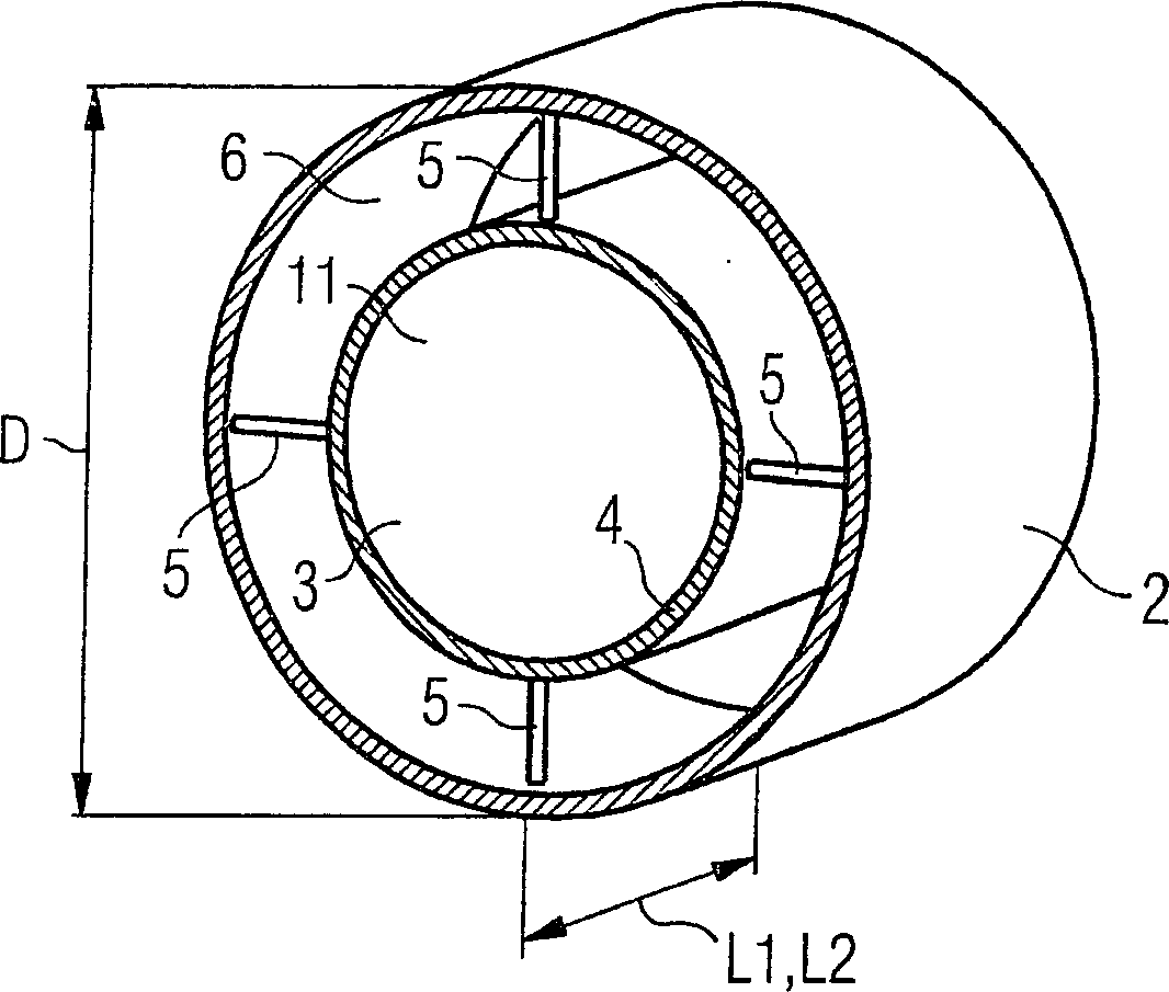 Exhaust gas after-treatment unit with countercurrent housing and corresponding process for exhaust gas after-treatment