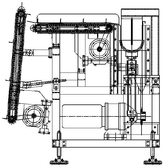 Four-cavity mould plastic line pipe automatic packaging device