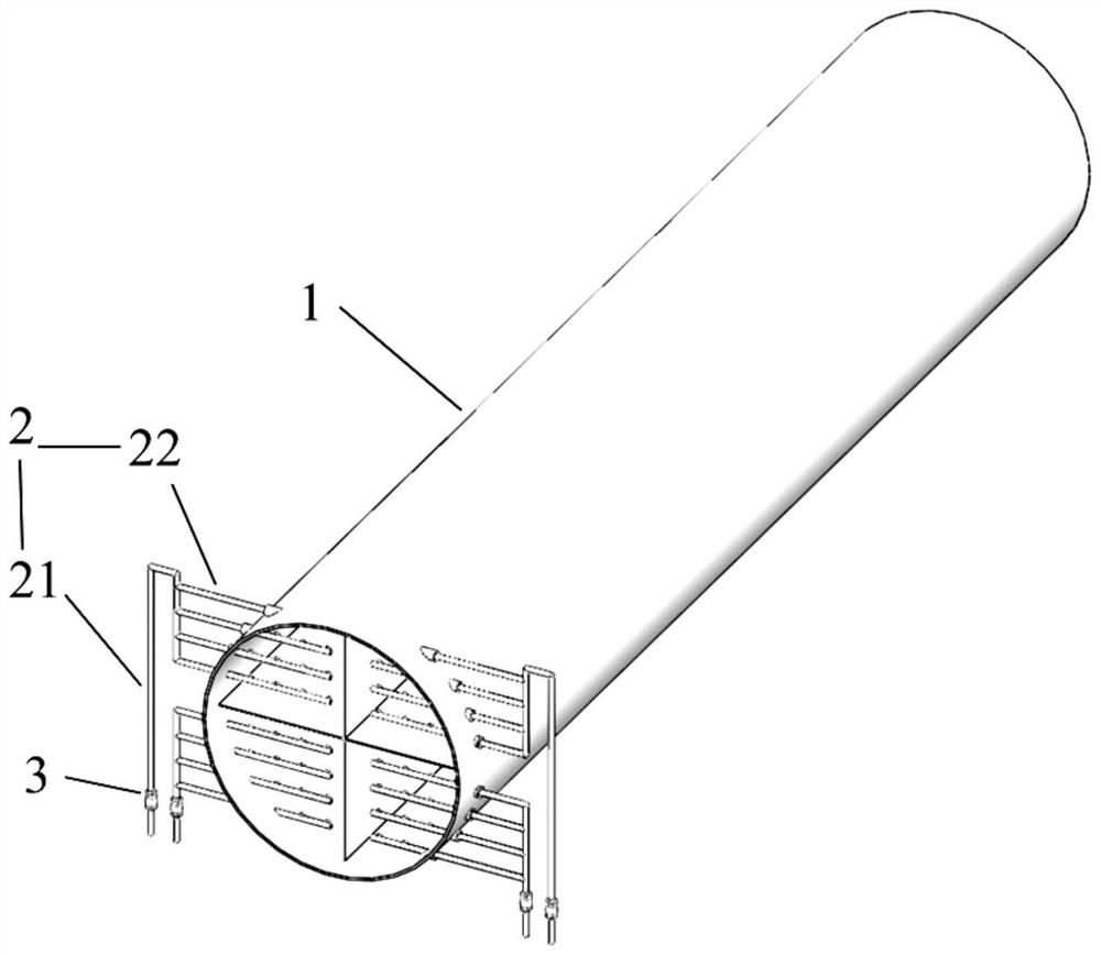 A kind of zone oxidation ozone distributor and its layout and application