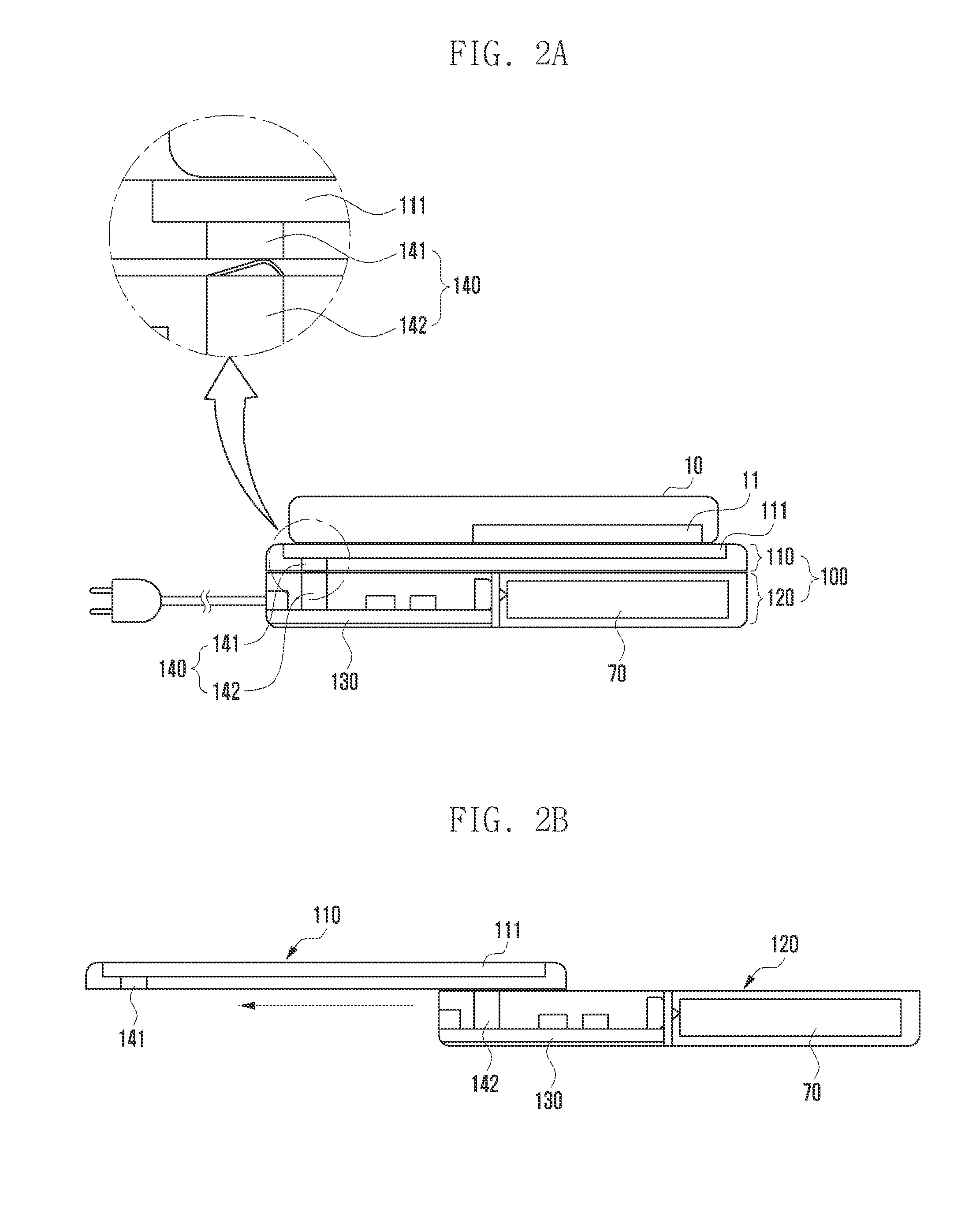 Wired/wireless charging apparatus and circuit