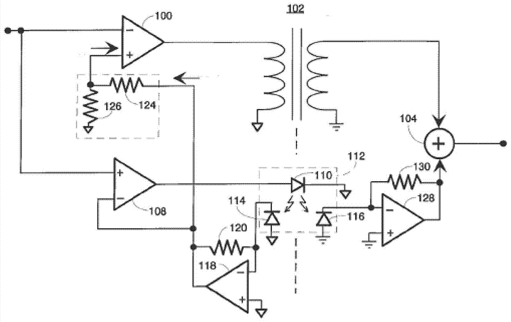 A shunt linear isolation circuit and its oscilloscope