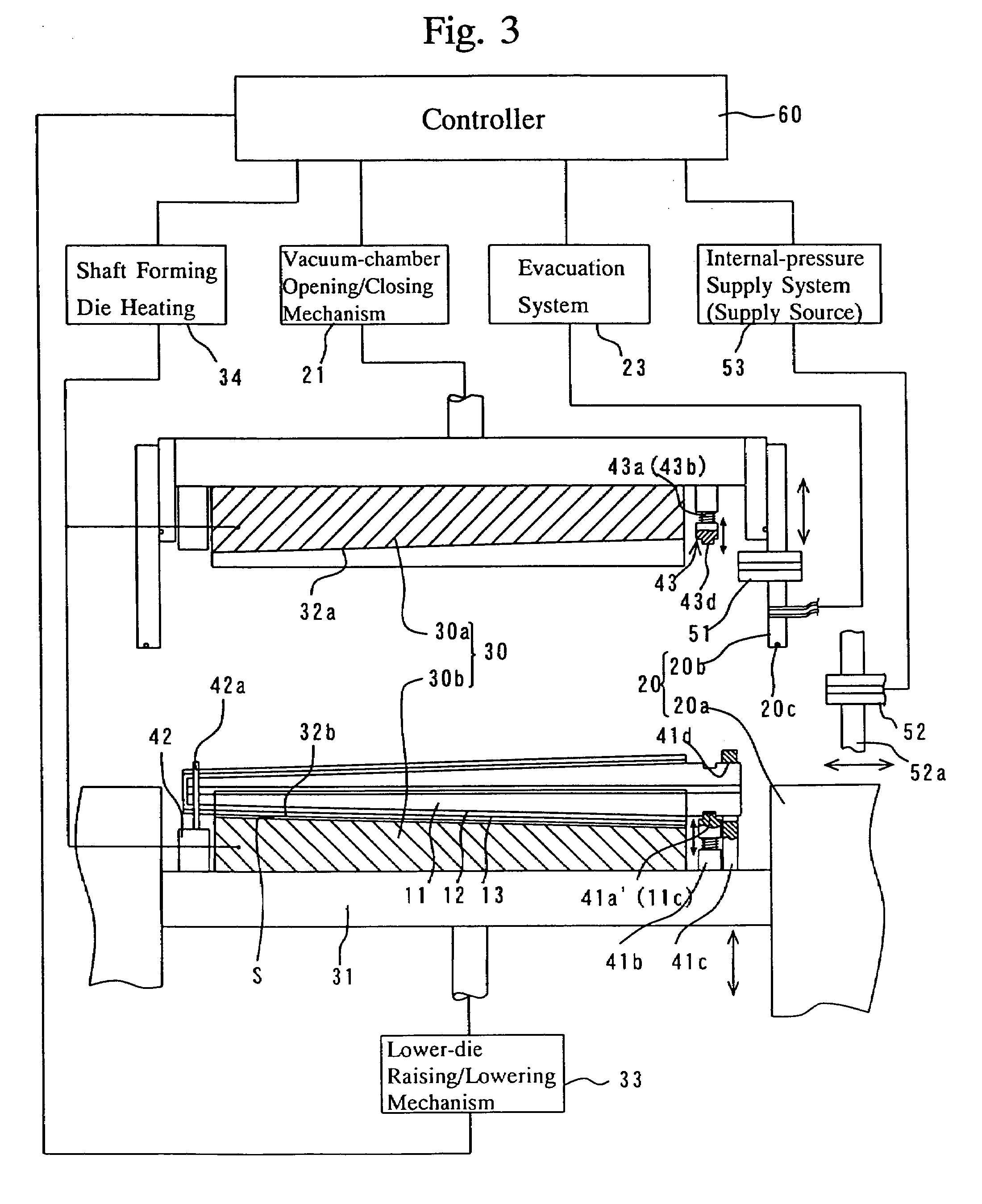 Method and apparatus for forming a hollow FRP article by internal pressure molding