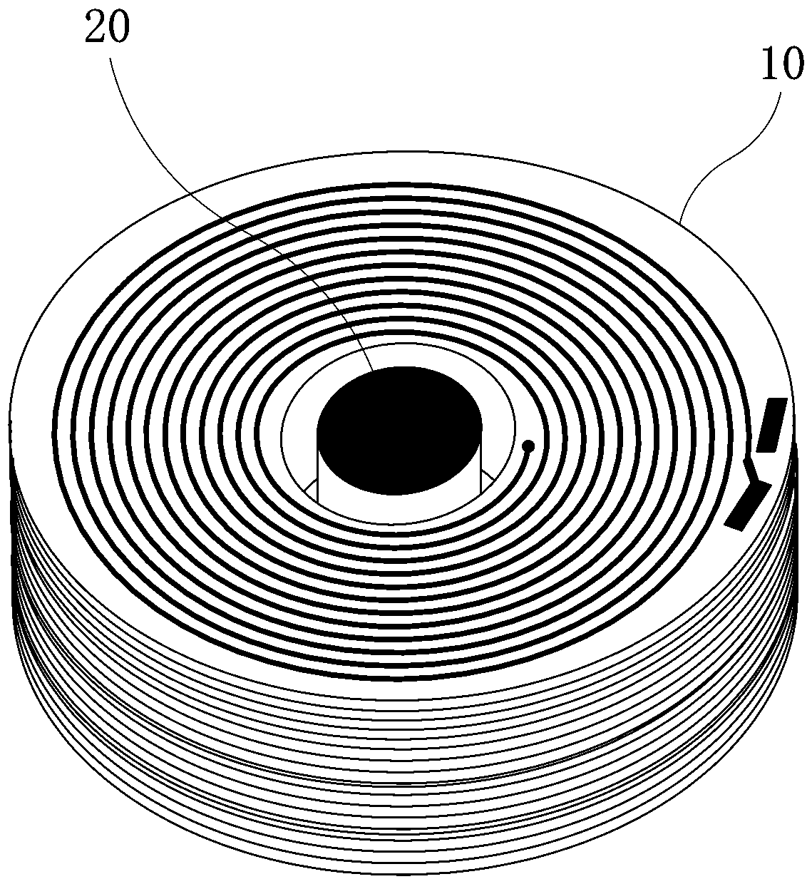 Novel electromagnet, preparation method thereof, and magnetic structure of loudspeaker