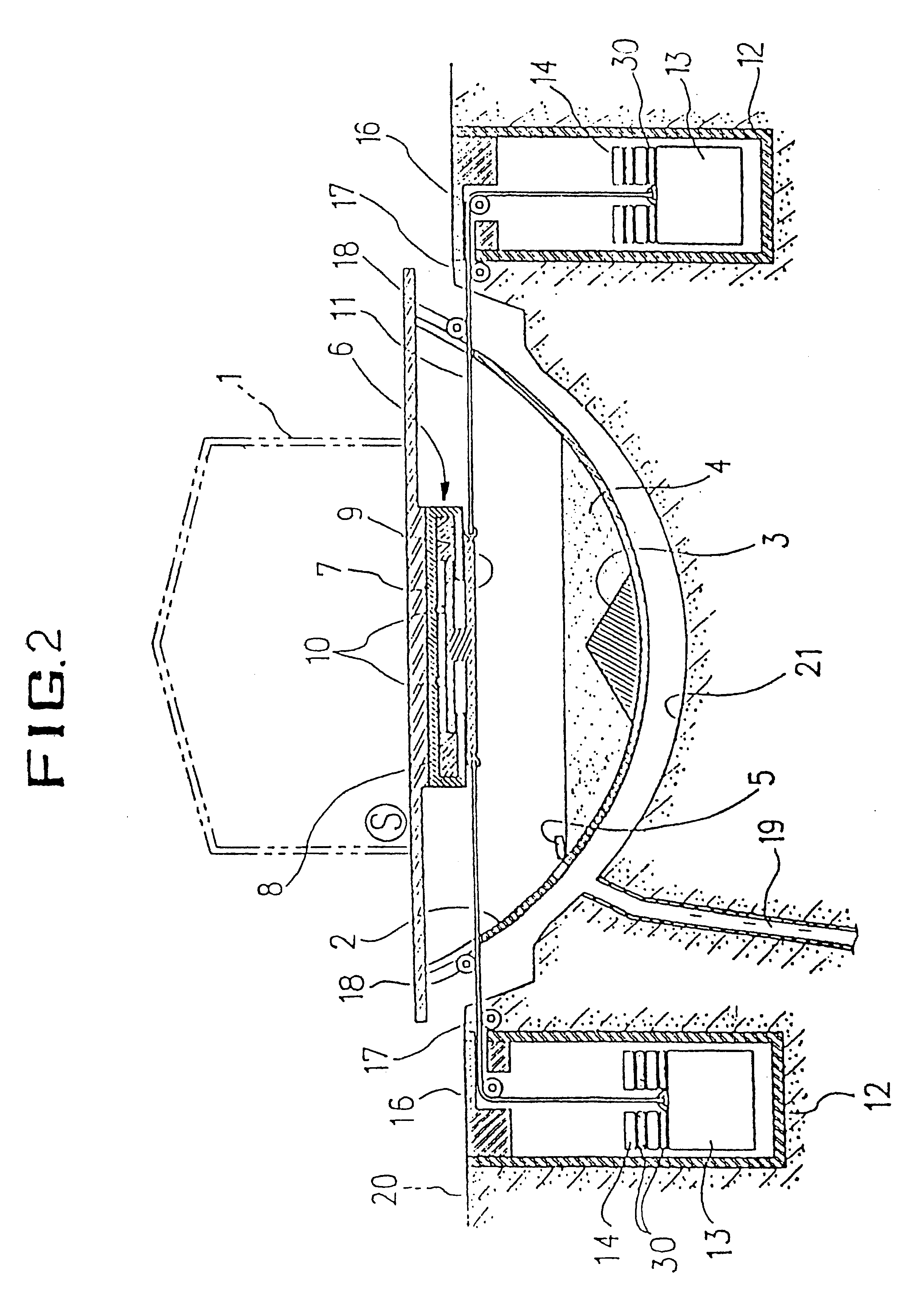 Method of and apparatus for preventing structure from collapsing due to earthquake