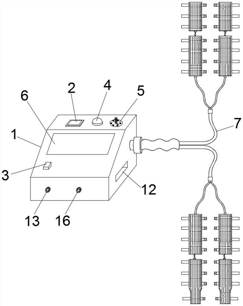 Detachable device for preventing deep venous thrombosis of upper and lower limbs