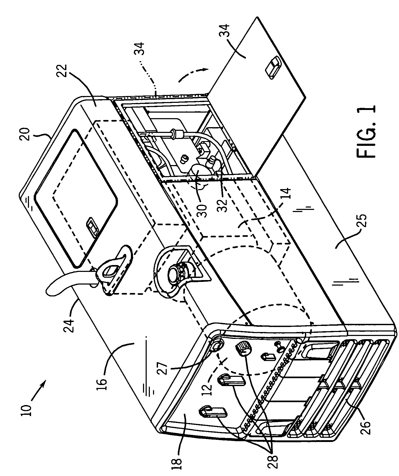 Remote drain and filter arrangement for a portable generator system