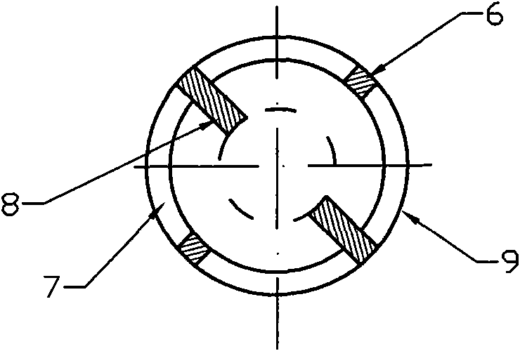 Lower support structure of long shaft pump