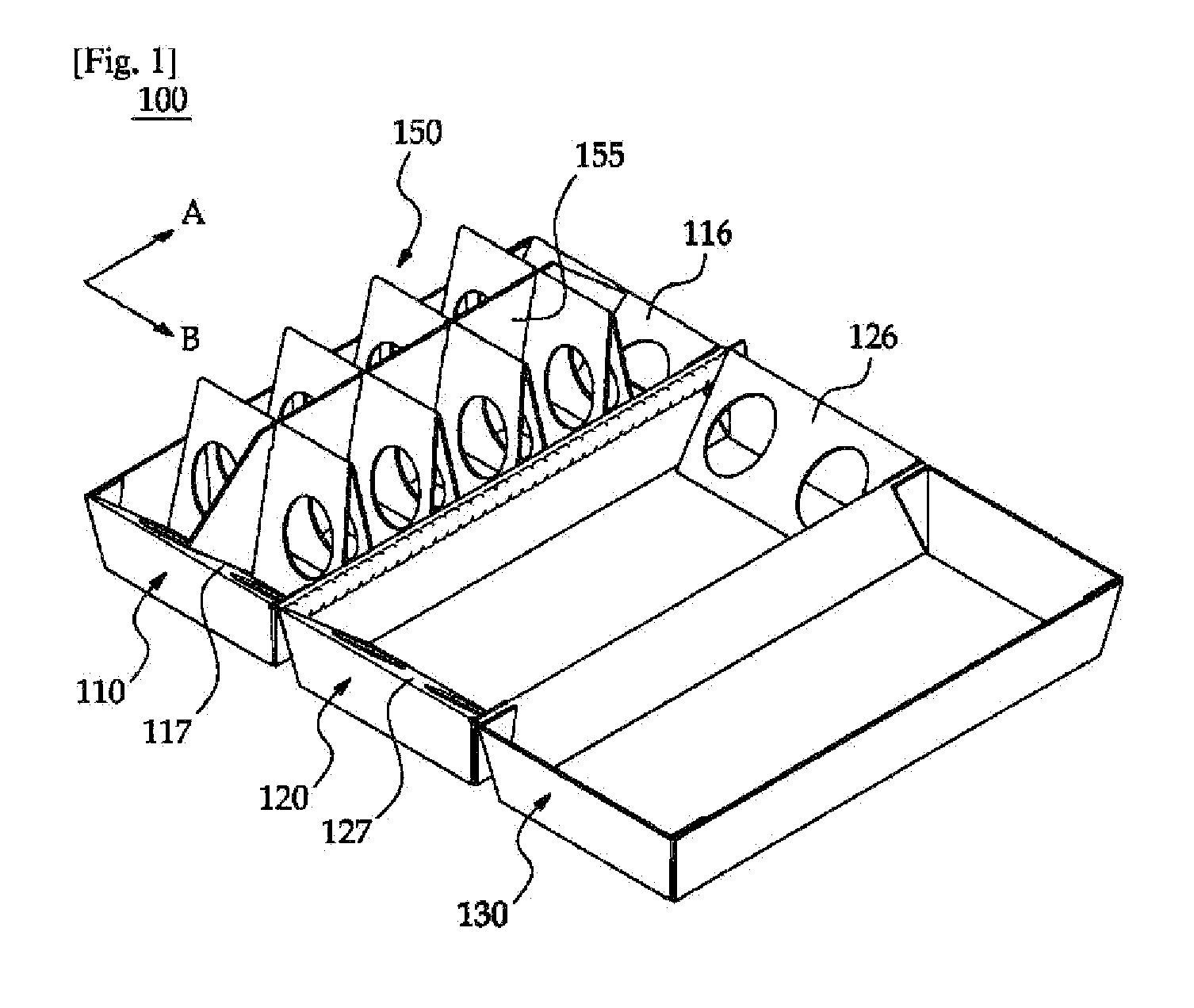 Stackable artcle-packaging container