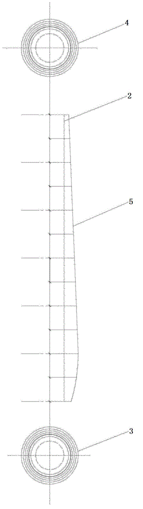 Construction method of irregular decorative column facing with variable cross section