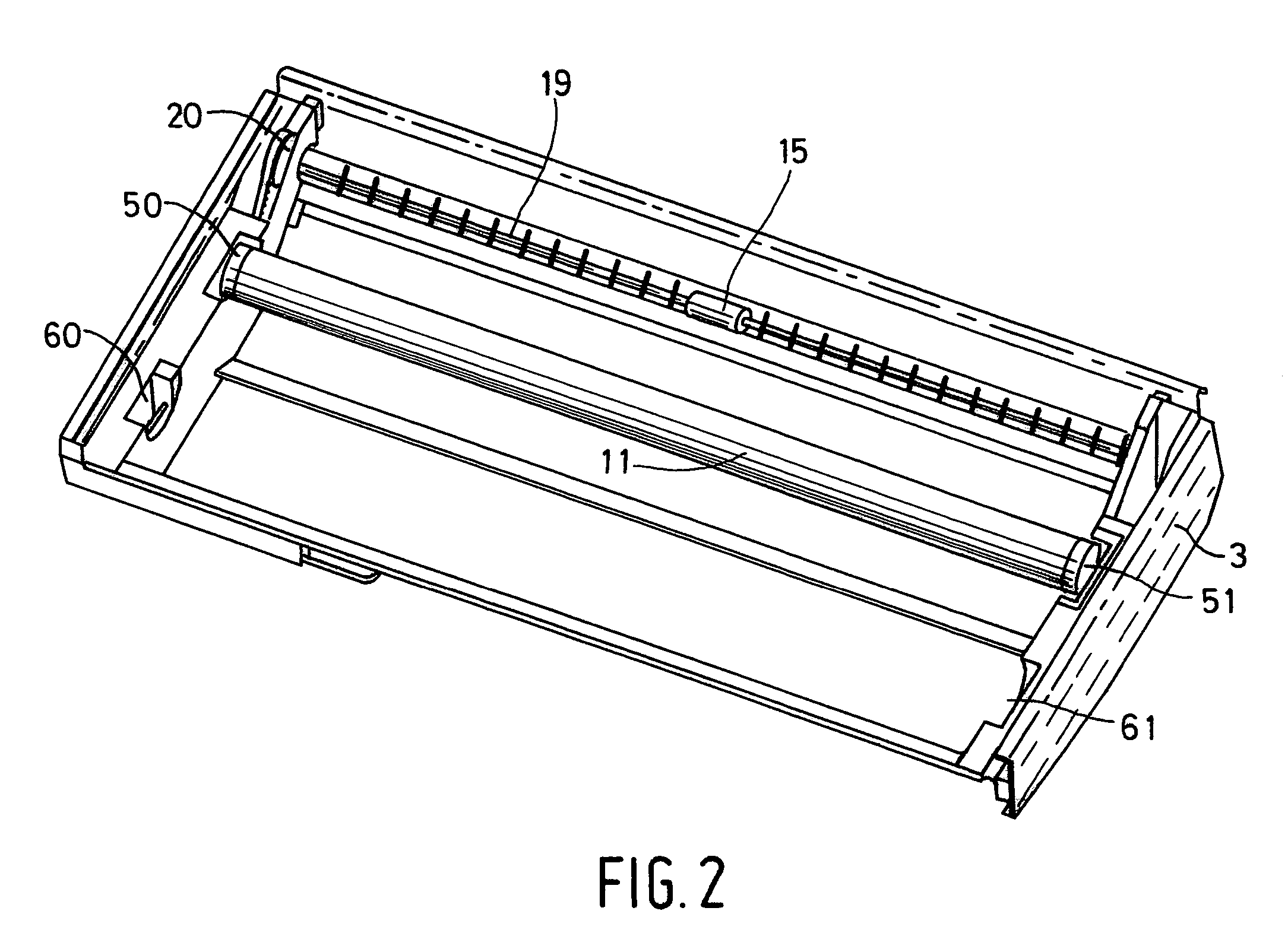 Printer, a supply unit for the printer, and a member for accommodation in the supply unit