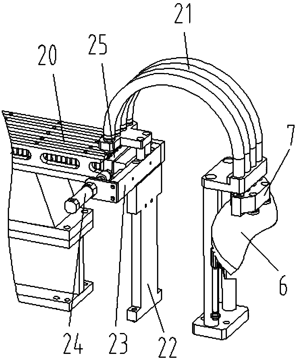 An integrated assembly machine for shampoo gland
