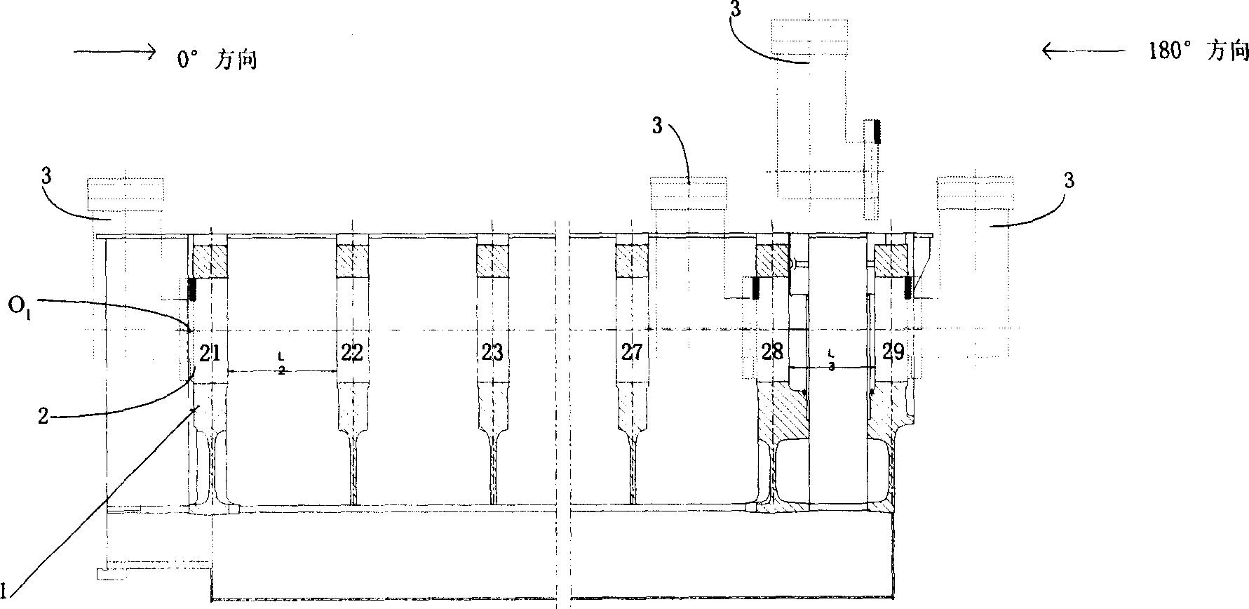 Method for manufacturing coaxial bore for workpiece with coaxial bore series in ultra long size