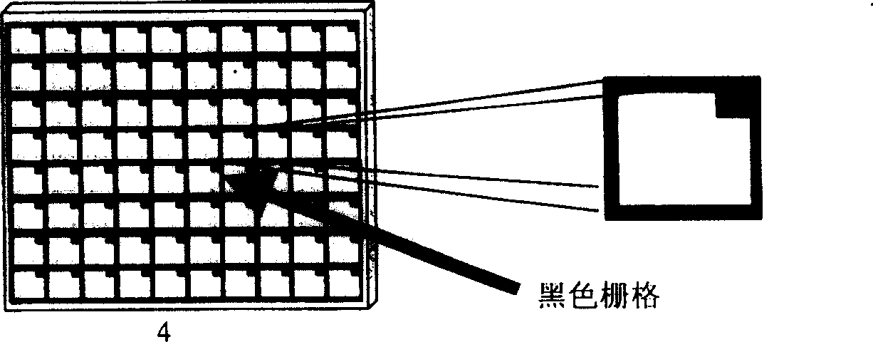 Method for removing image grating on pixel type projected display