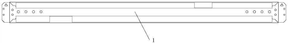 Refrigerator middle beam reinforcing iron welding device