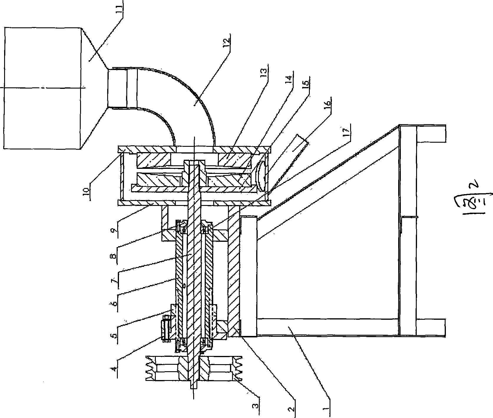 Sea cucumber bait crushing mill