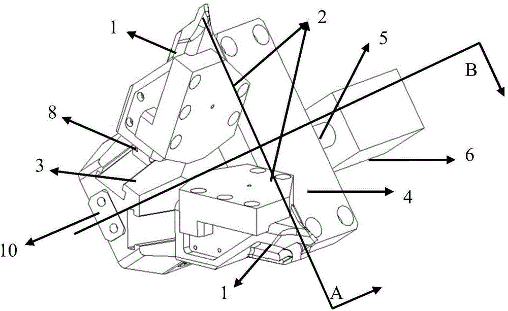 Angle core pulling method and device for die casting