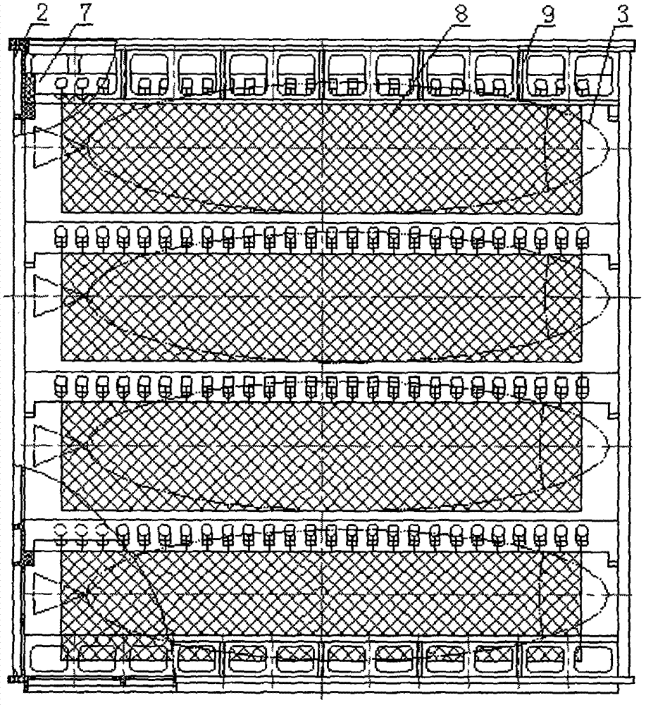 Fish loading system and fish loading method for transporting live fish horizontally without water