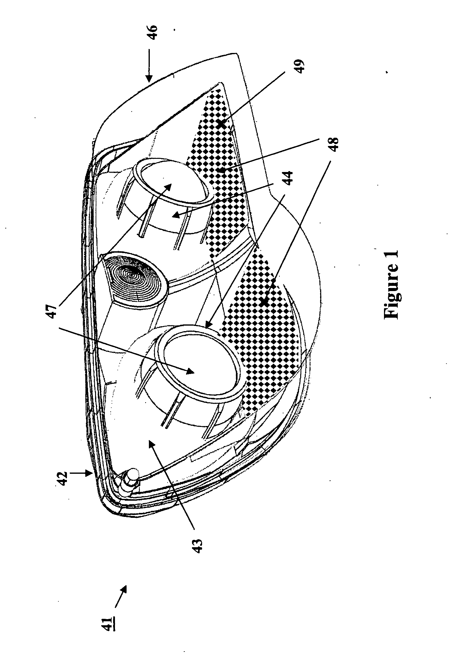 Method of forming a decorative motif on a component of lighting or indicating apparatus for a motor vehicle