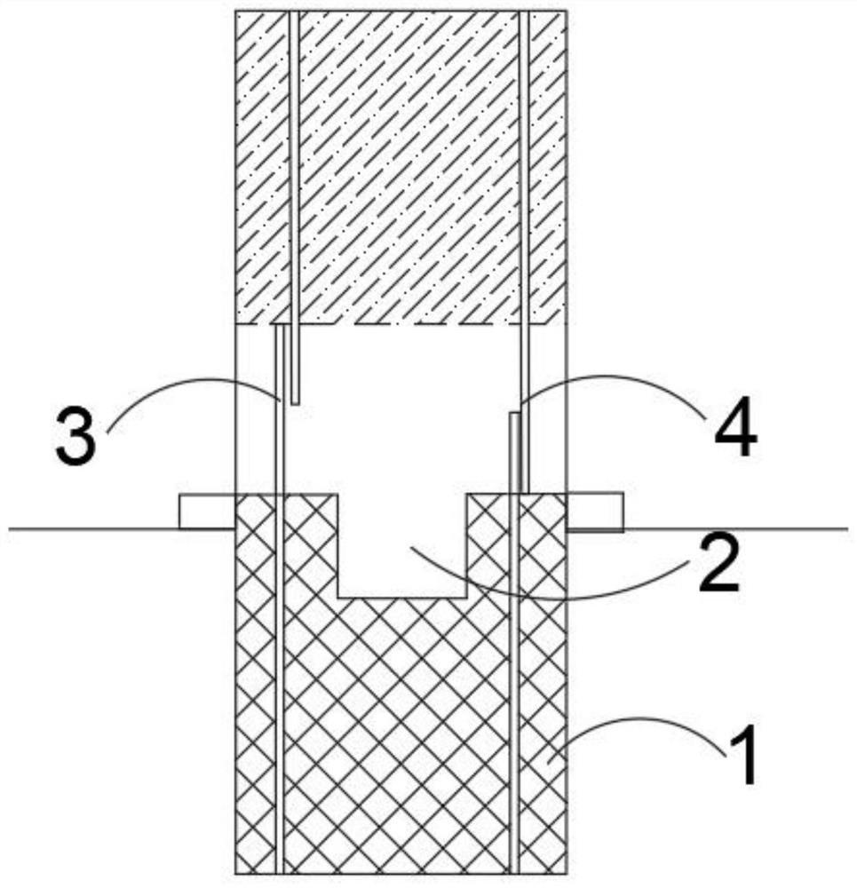 Novel sloping field constructional engineering pile construction method