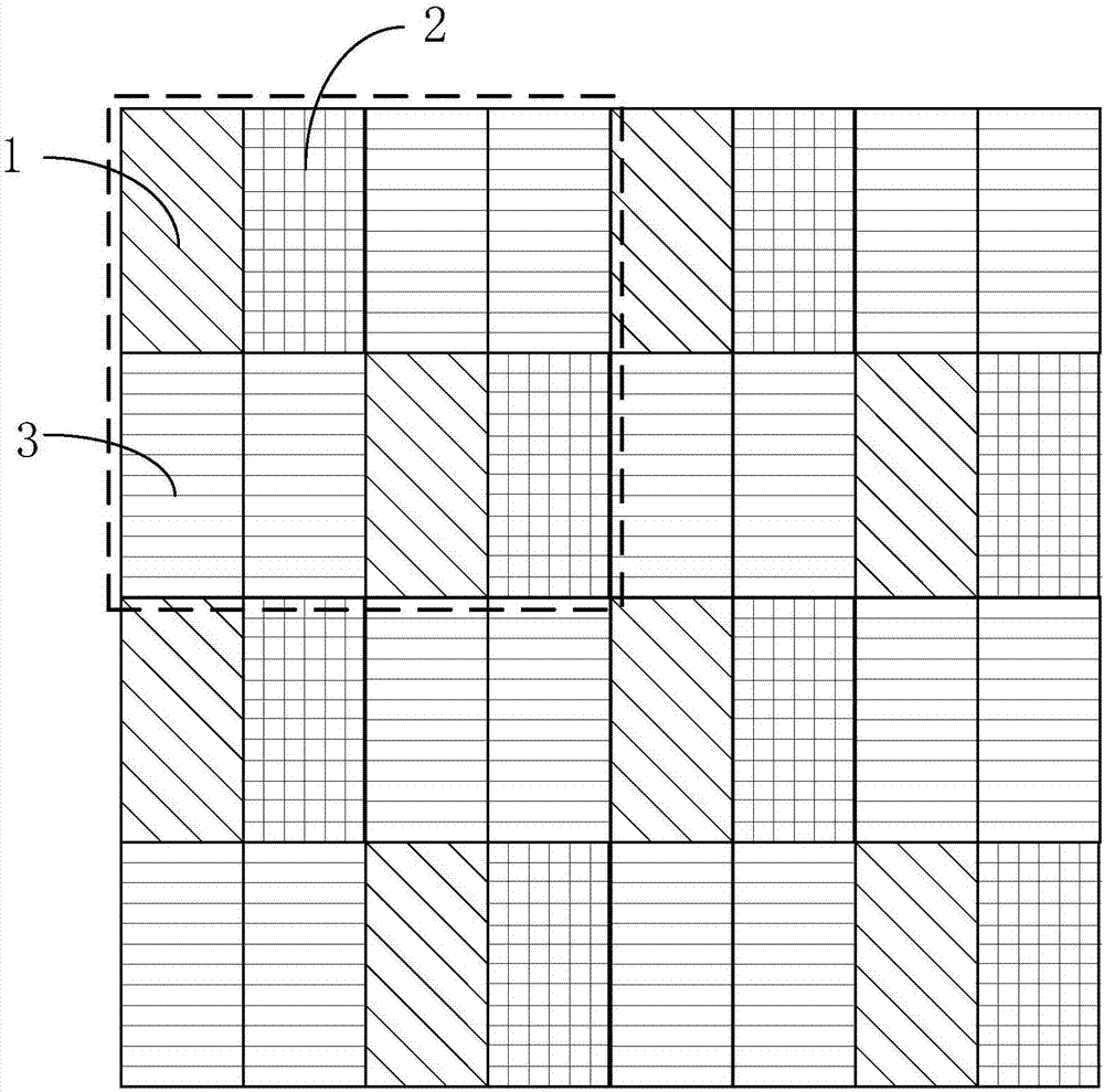 Pixel arrangement structure and display panel