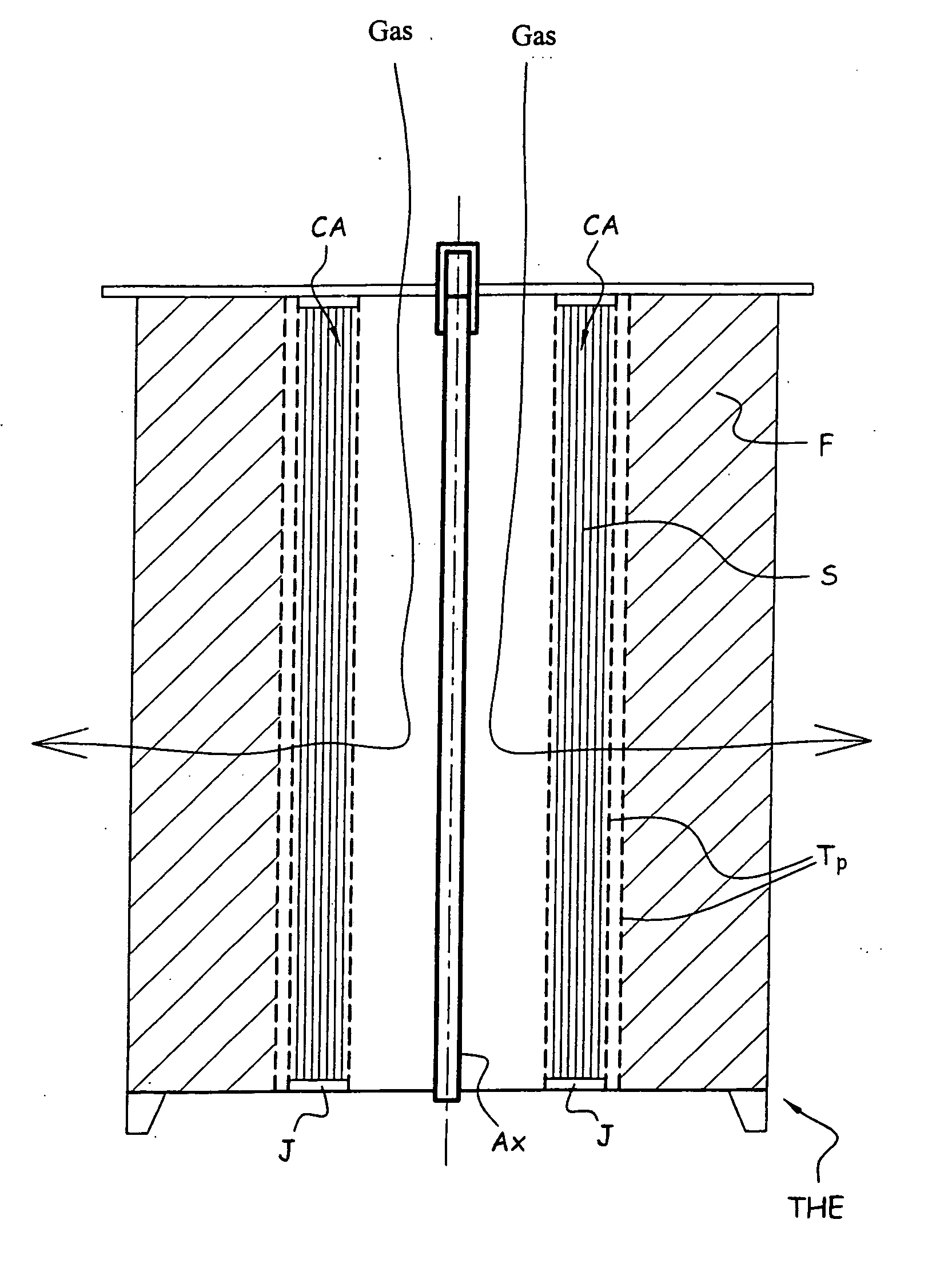 Method and device for capturing ruthenium present in a gaseous effluent