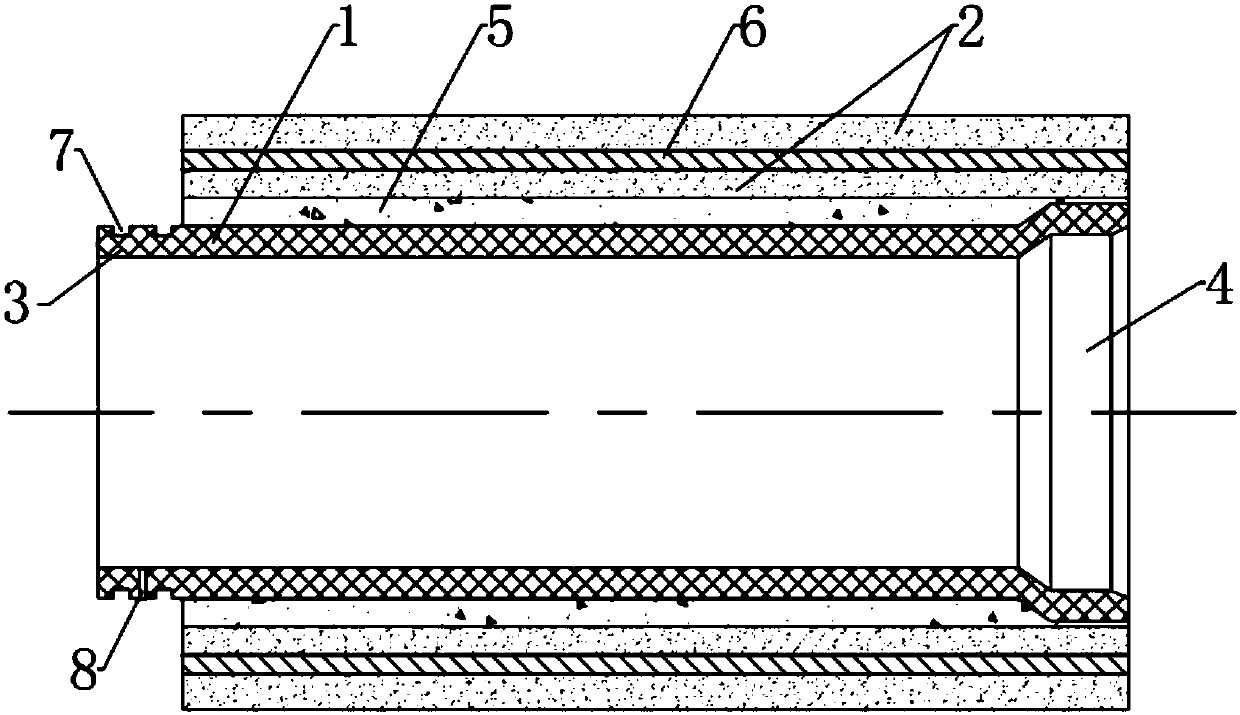 Concrete composite tube