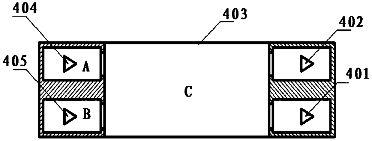 A double-layer measurement system and method for the deformation of a fuel assembly