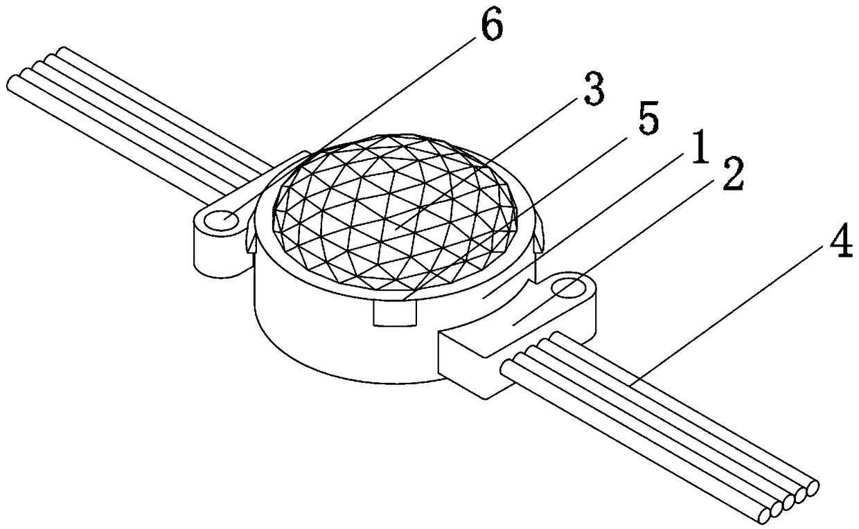 Multi-surface light emitting rhombohedral electronic point light source