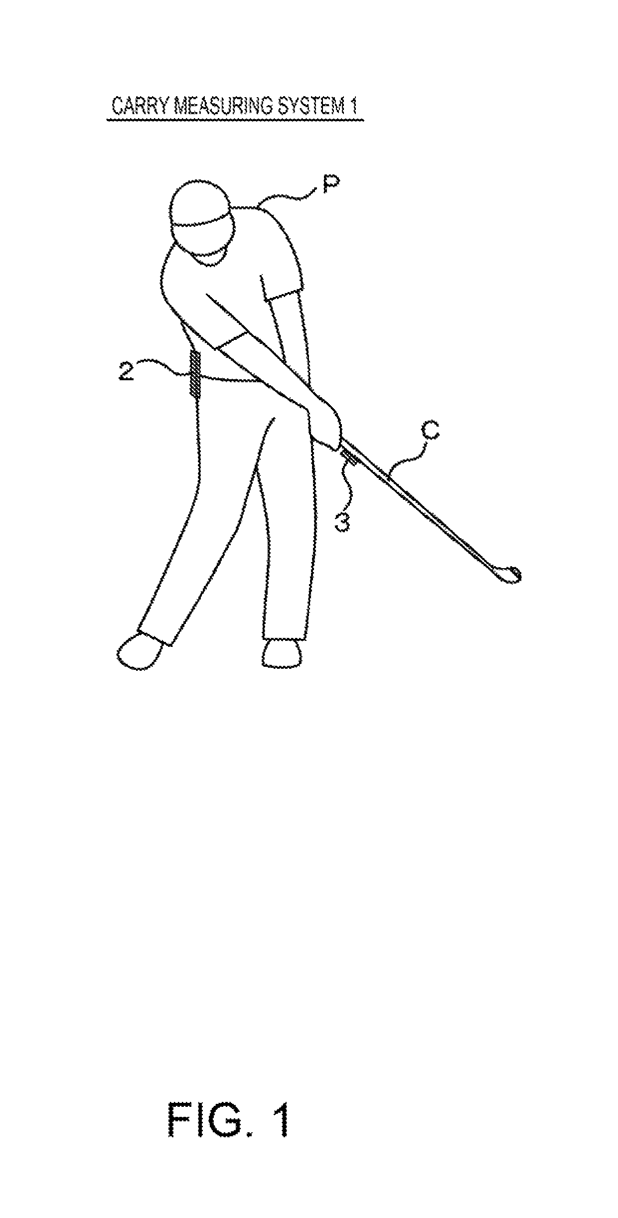 Carry measuring device, hit-ball-direction measuring device, carry  measuring system, carry measuring method, hit-ball determining device, hit-ball determining system, hit-ball determining method, and recording medium