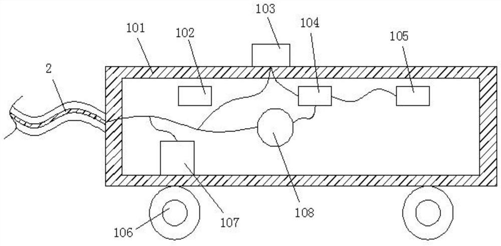 Pipeline karst underground space detection device and method based on WIFI positioning