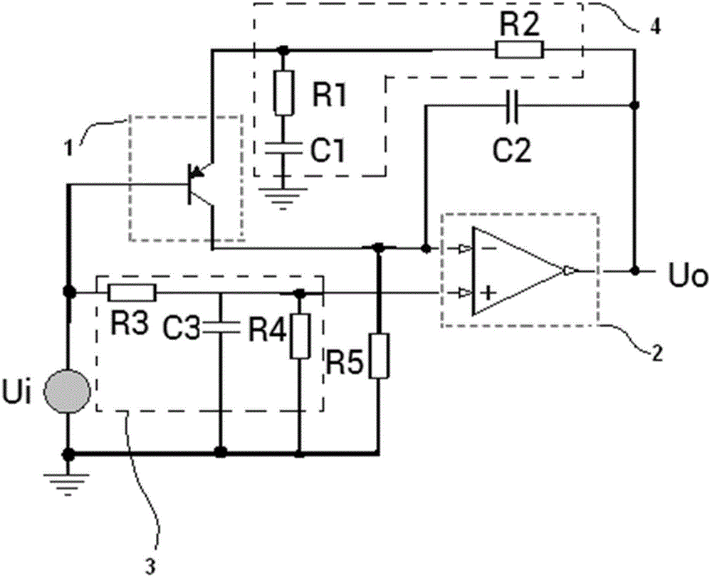 RC pre-amplifying circuit