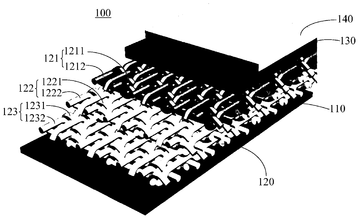 Multi-layer composite high-line-pressure-resistant papermaking felt and preparation method thereof