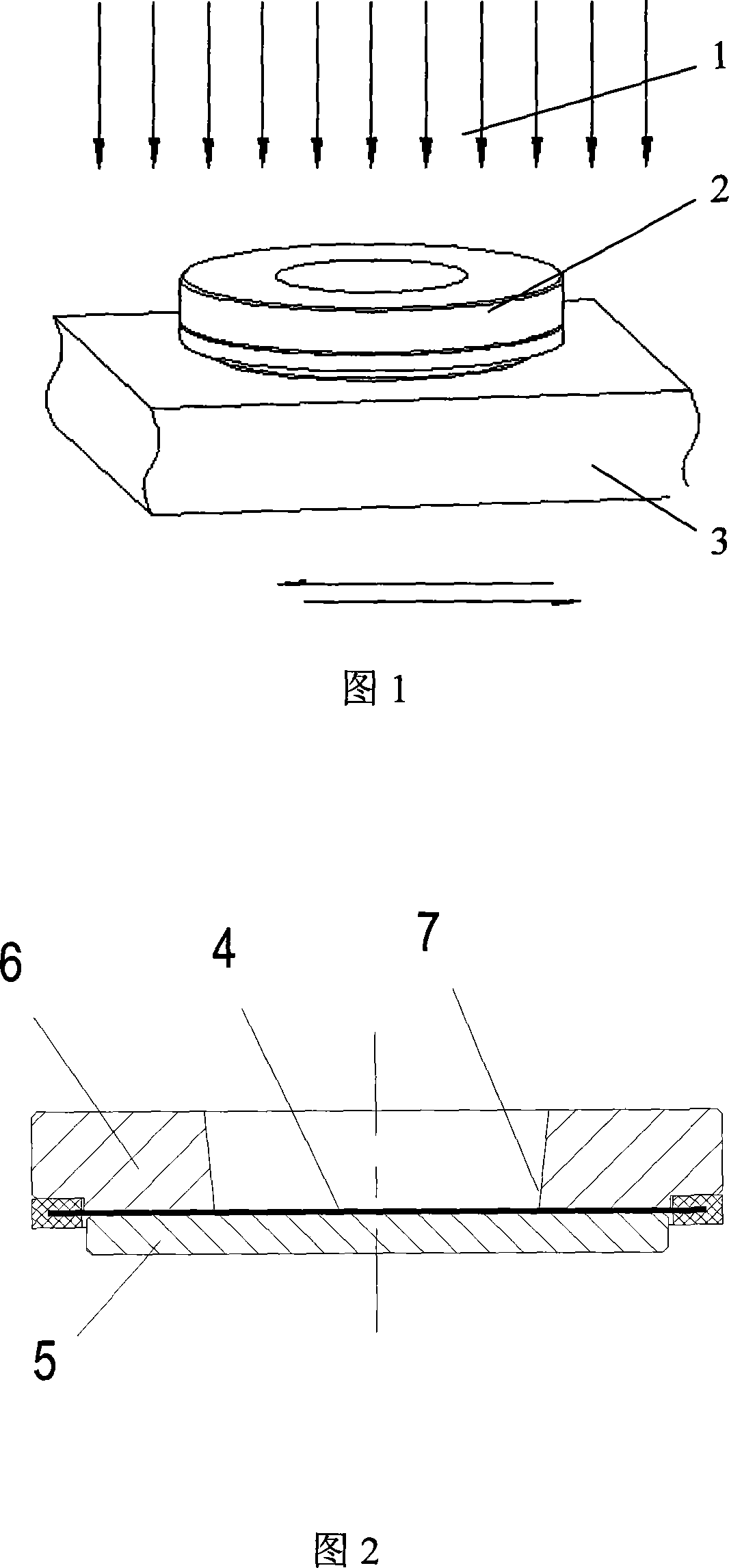 Semiconductor chip local electronic radiation method and device