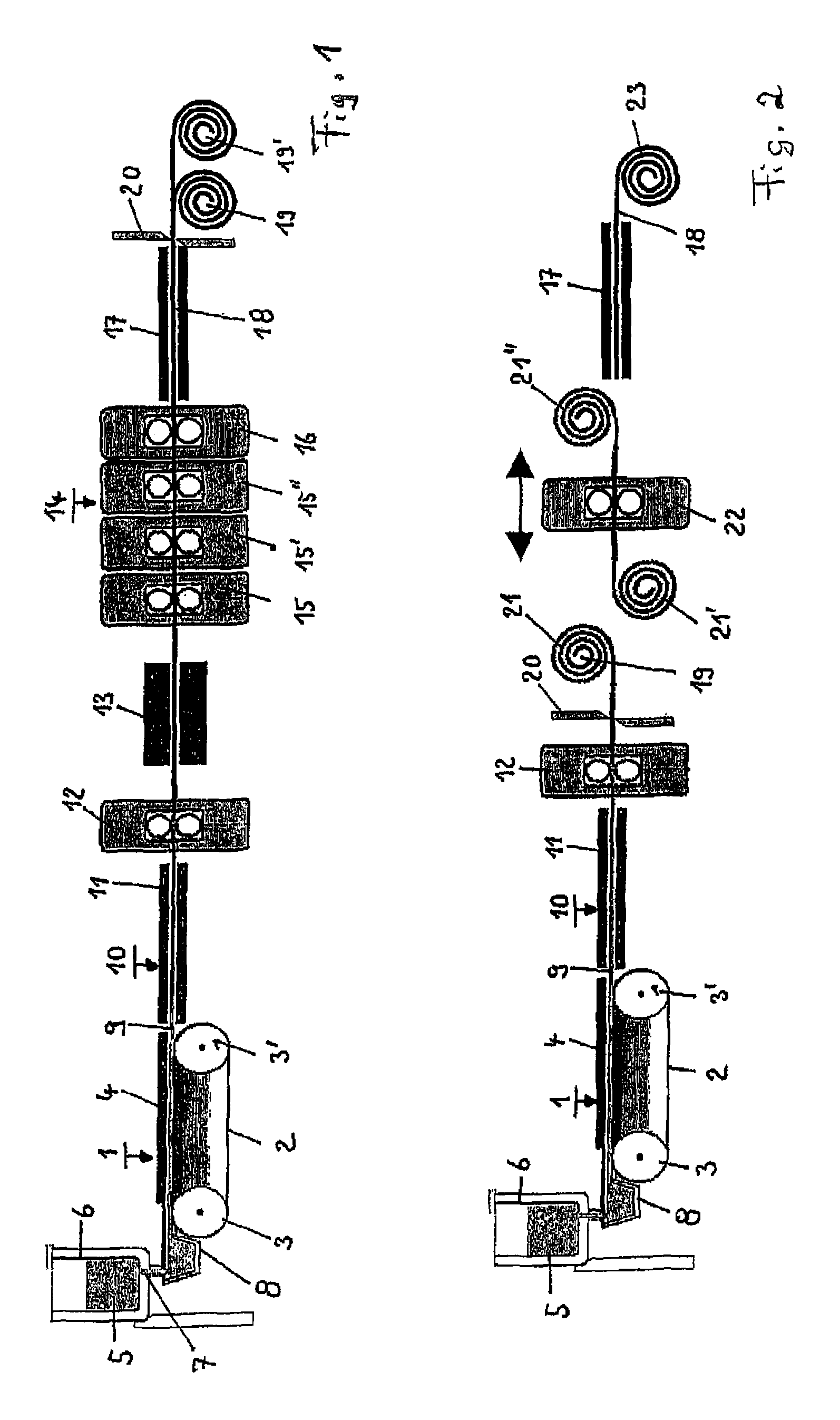 Method for producing hot strips from lightweight steel
