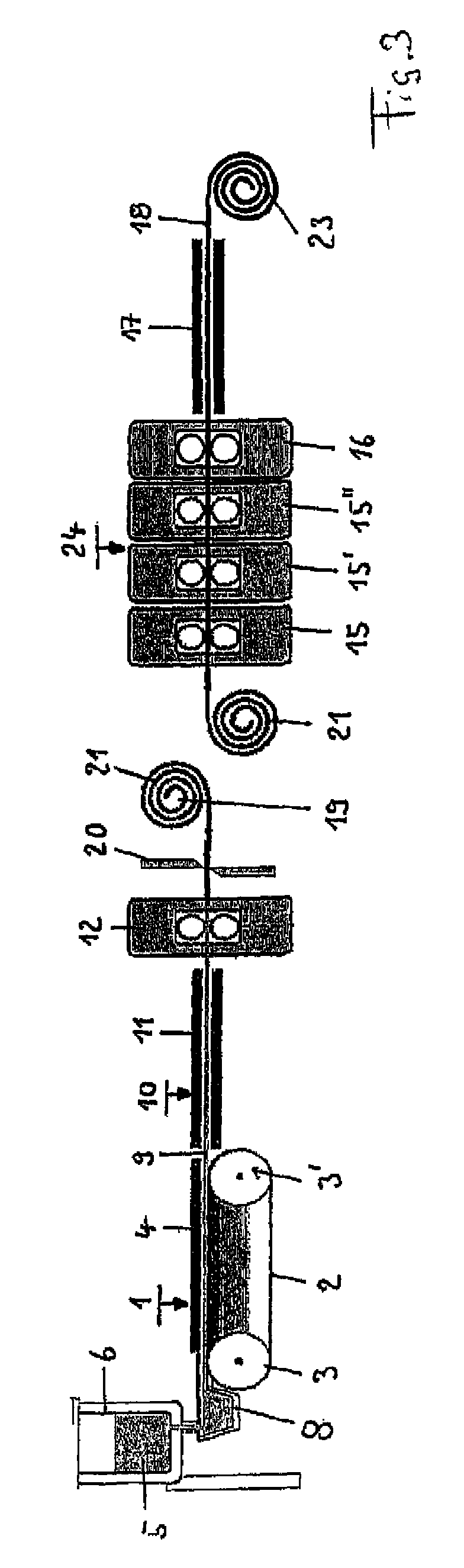 Method for producing hot strips from lightweight steel