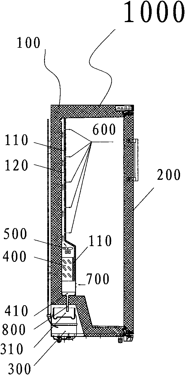 Method for improving humidity in refrigerator for air cooling refrigerator and air cooling refrigerator