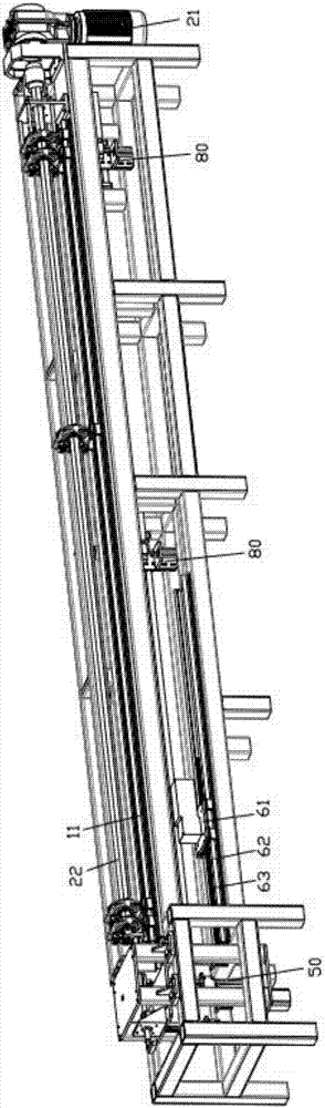 Executing mechanism and hexagonal wire netting side locking device with executing mechanism