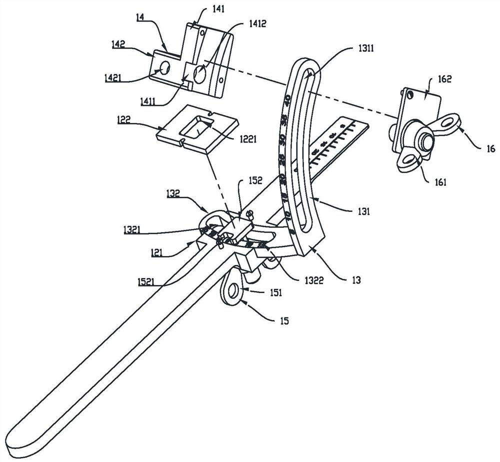 Laparoscope clamping device for urinary surgery